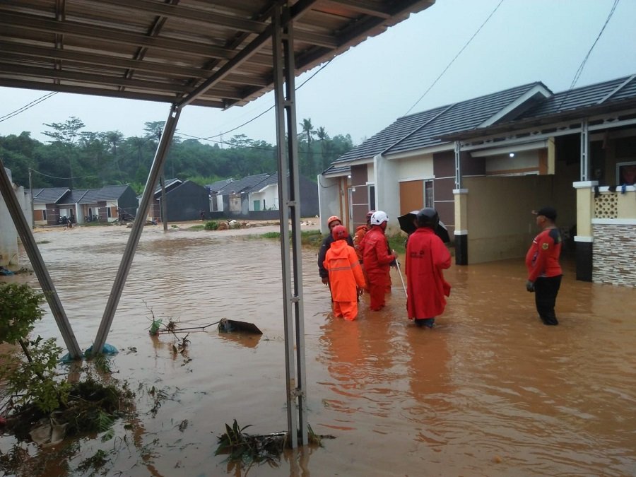 Rumah warga terdampak banjir. (BPBD Kabupaten Bogor)